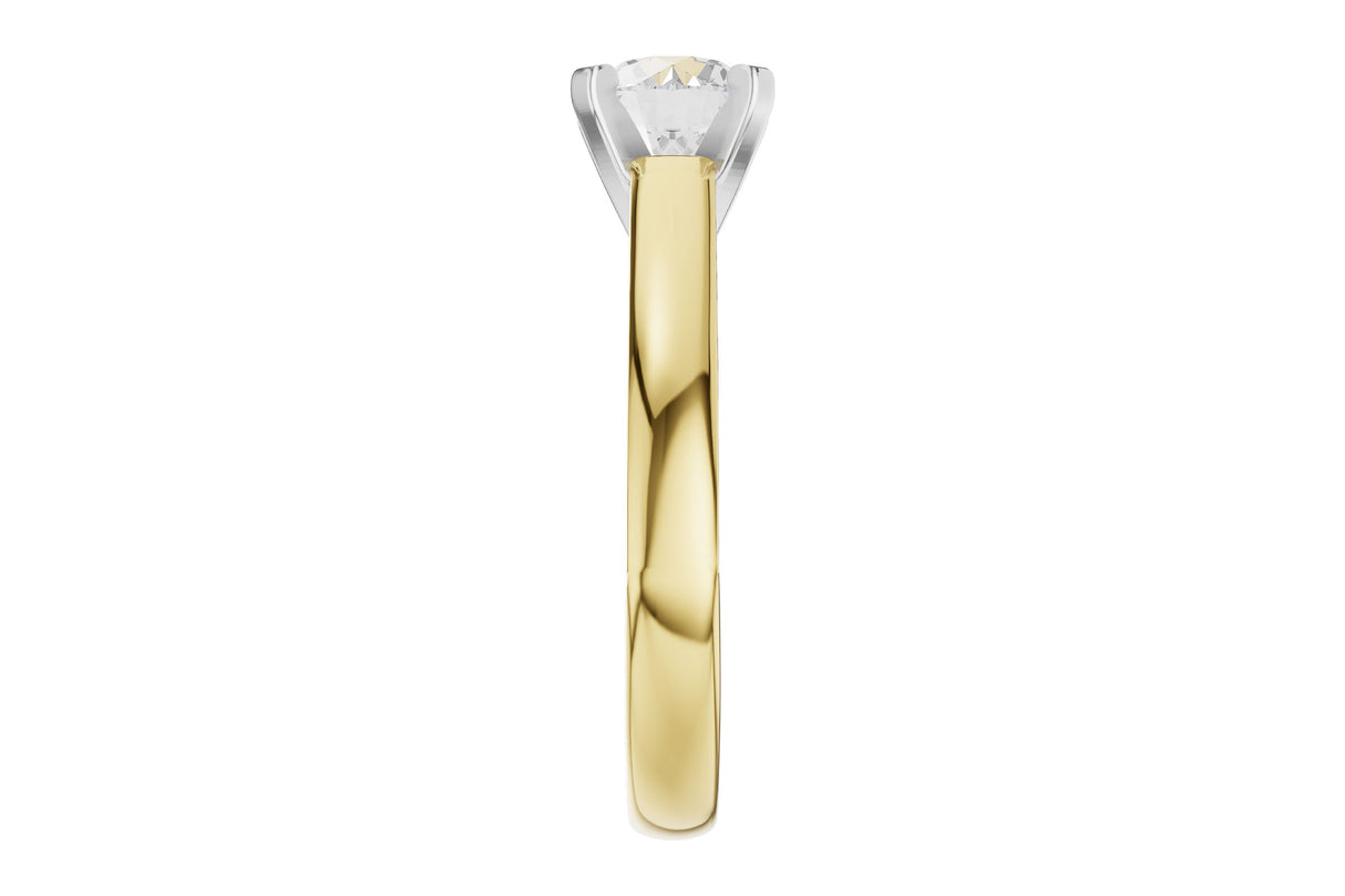 Allison Kaufman Cathedral Diamond Solitaire Ring