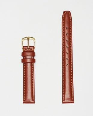 Hadley Roma Genuine Leather Watch Strap - Brown