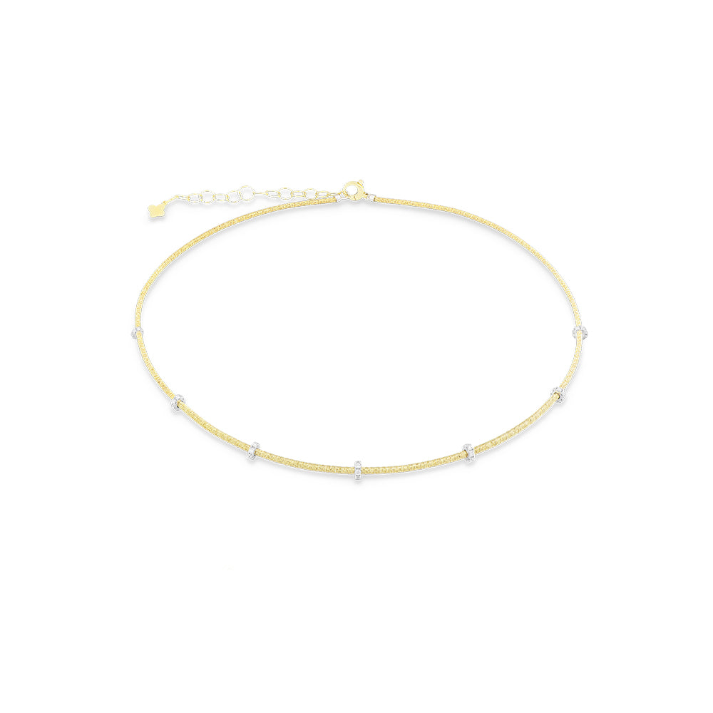 Piero Milano Diamond Station Necklace