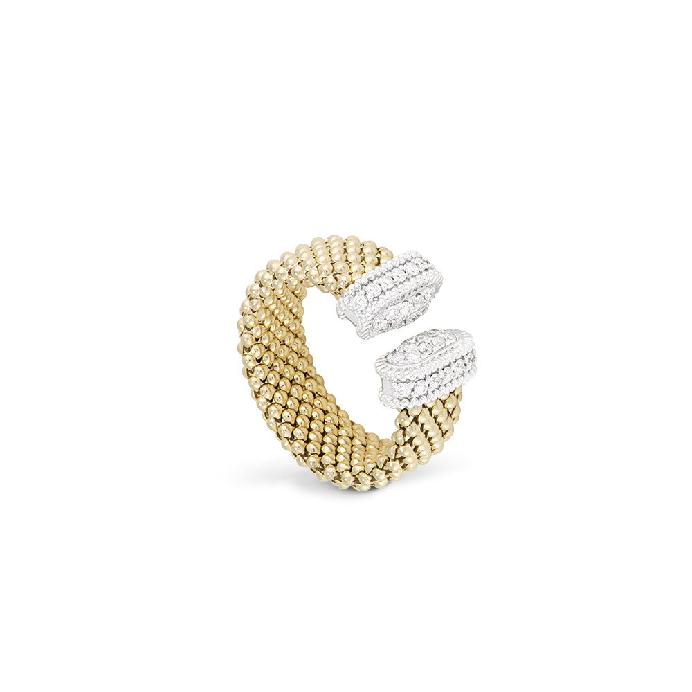 Piero Milano Woven Diamond Fashion Ring