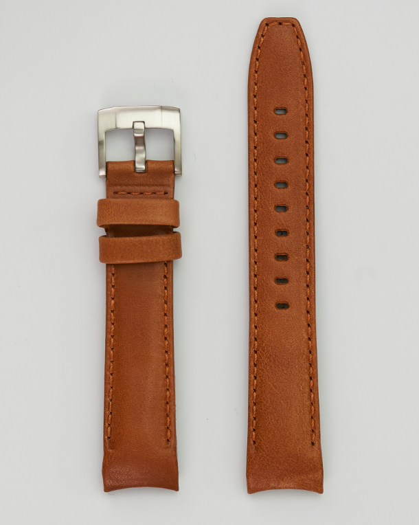 Hadley Roma Genuine Leather Watch Strap - Tan