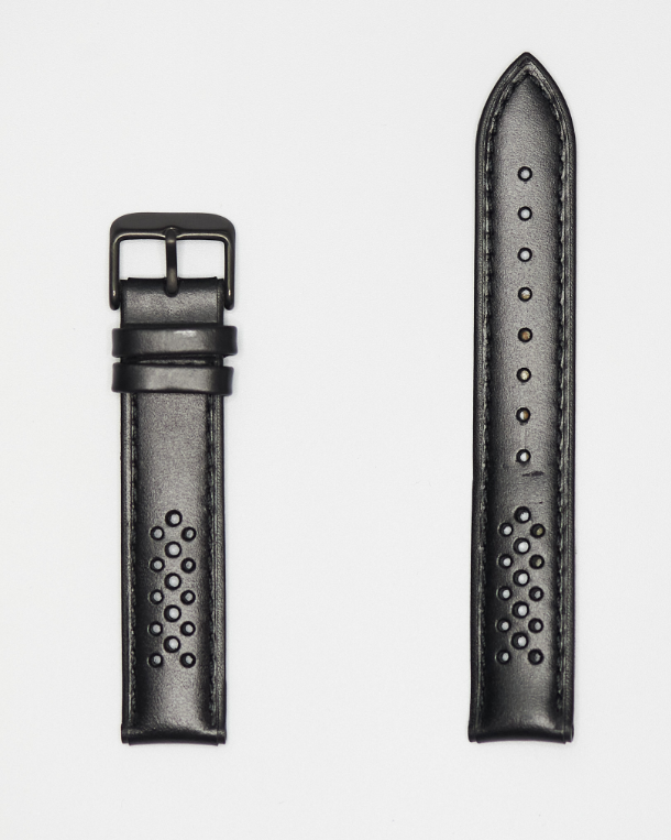 Hadley Roma Leather Watch Strap - Black
