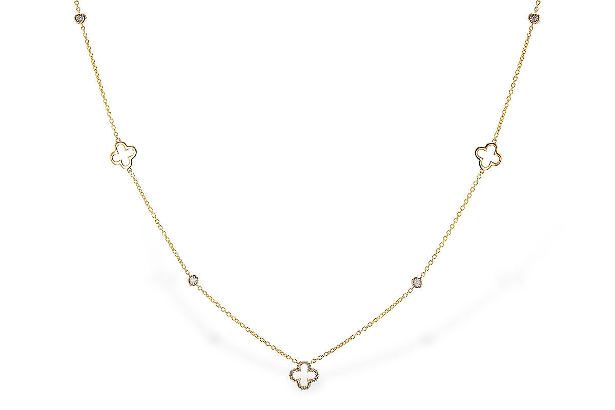 Allison Kaufman Diamond Clover Necklace