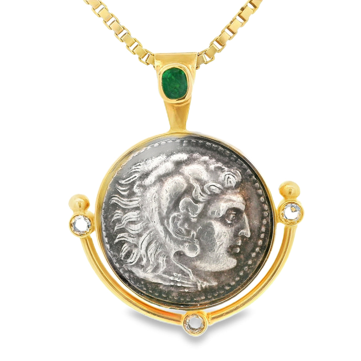 Whitestone Custom Ancient-Inspired Silver Coin Pendant