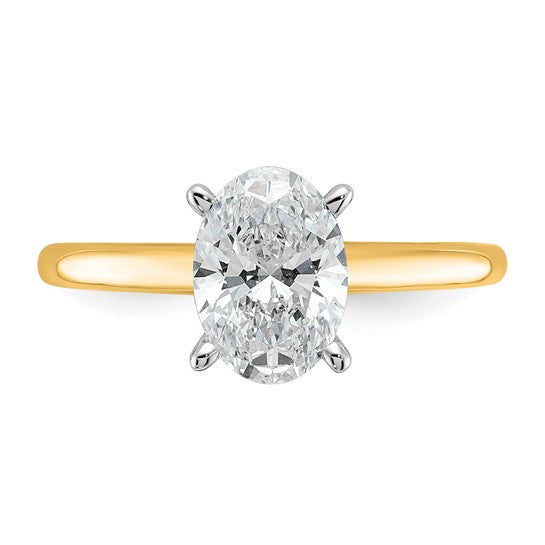 Quality Gold Lab Diamond Engagement Ring