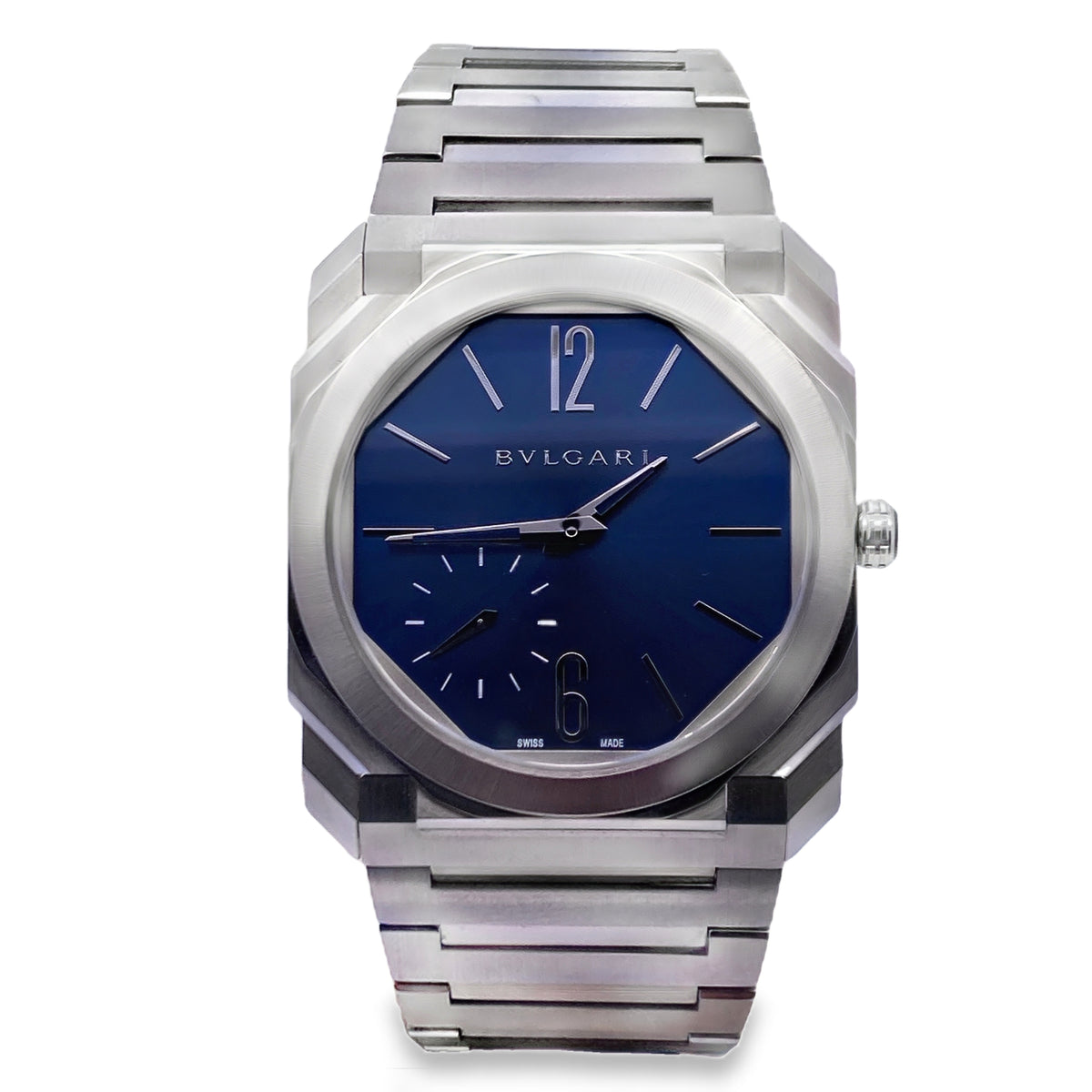 2022 Bulgari Octo Finissimo 103431 Blue Lacquered Dial 40mm