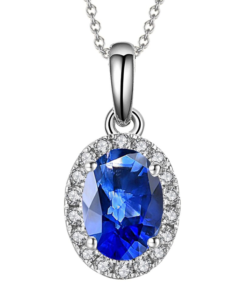 Diasun London Blue Topaz Pendant
