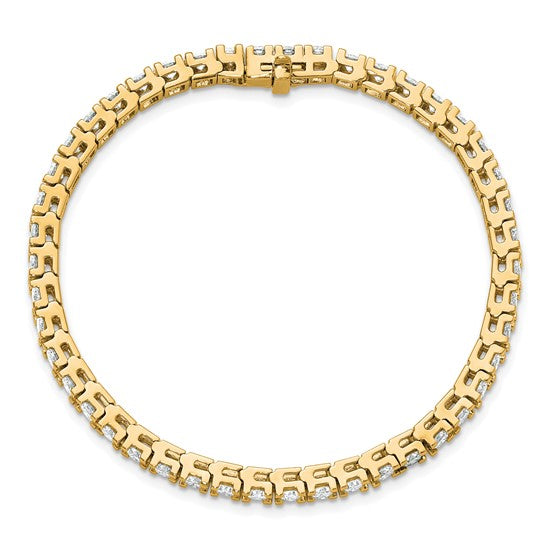Quality Gold Lab Diamond Tennis Bracelet
