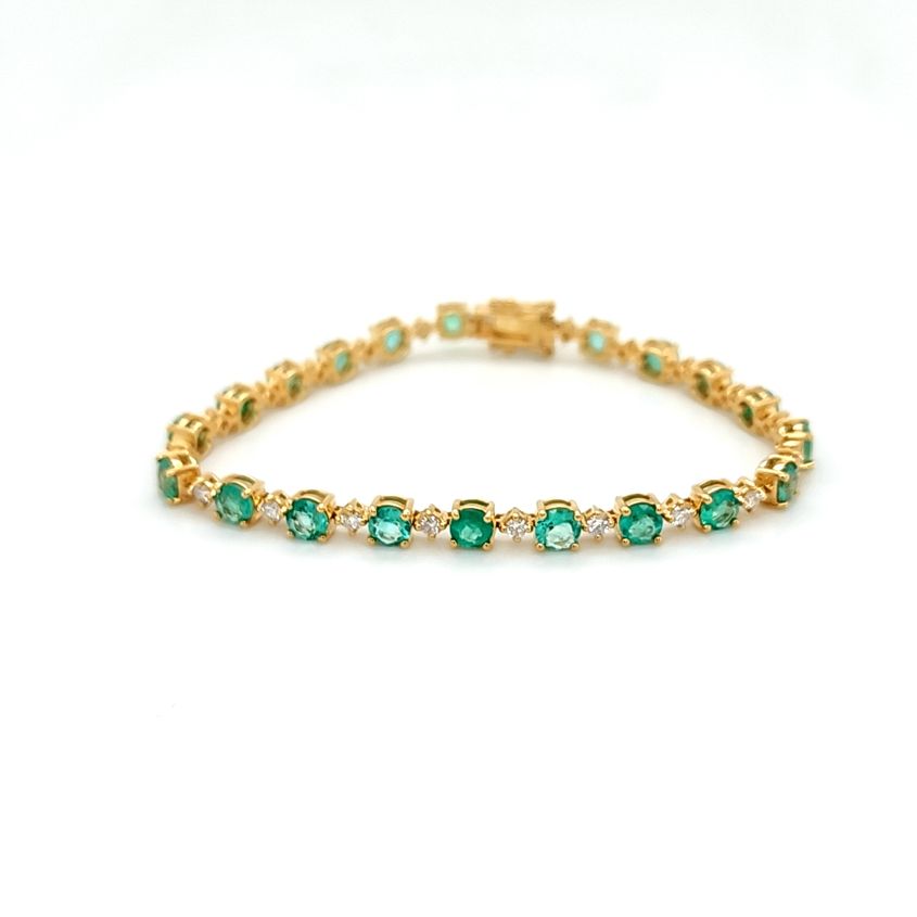 Almor Design Emerald Tennis Bracelet