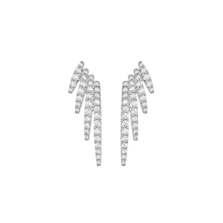 Facet Barcelona Fancy Diamond Stud Earrings
