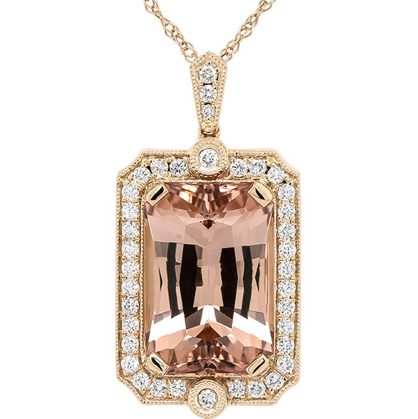Rego Peach Tourmaline Fashion Pendant