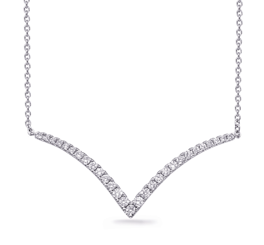 S.Kashi Diamond Chevron Pendant