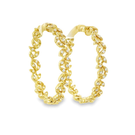 Diamond Hoop Earrings