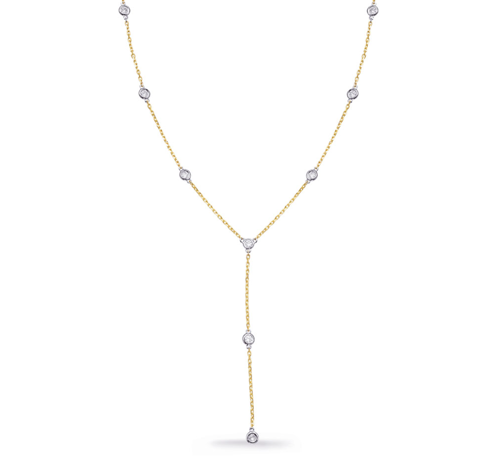 S.Kashi Diamond Station Necklace