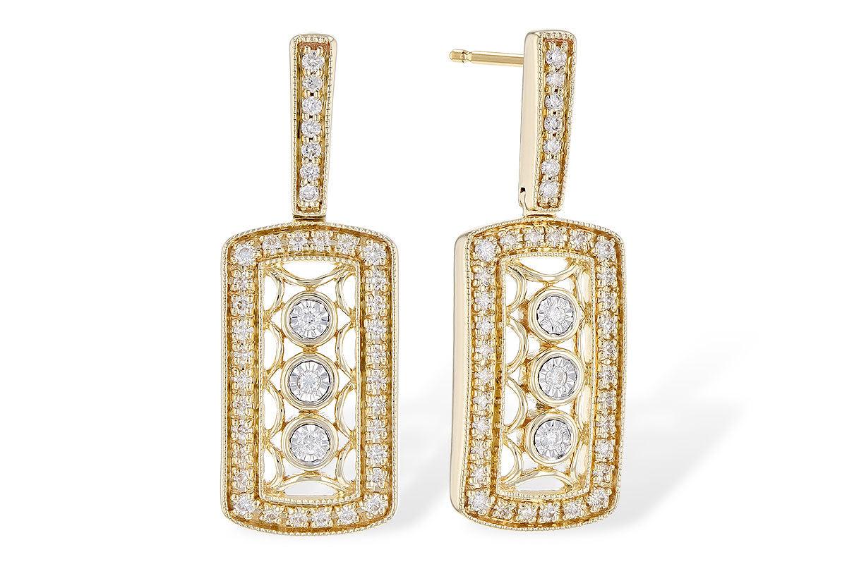 Allison Kaufman Diamond Dangle Earrings