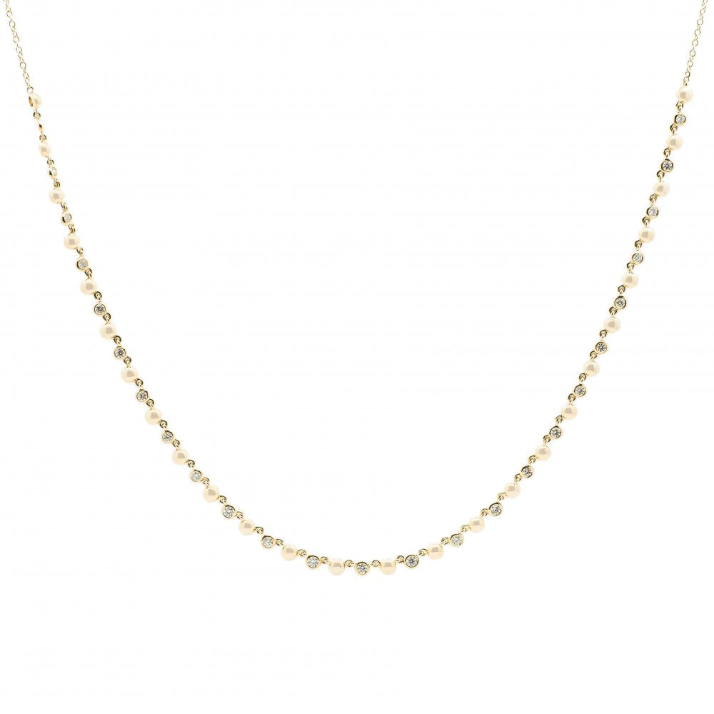 AGI Diamond Bezel Necklace