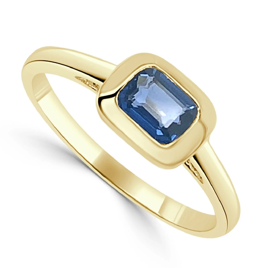 Luxury By Leonardo Gold Sapphire Ring