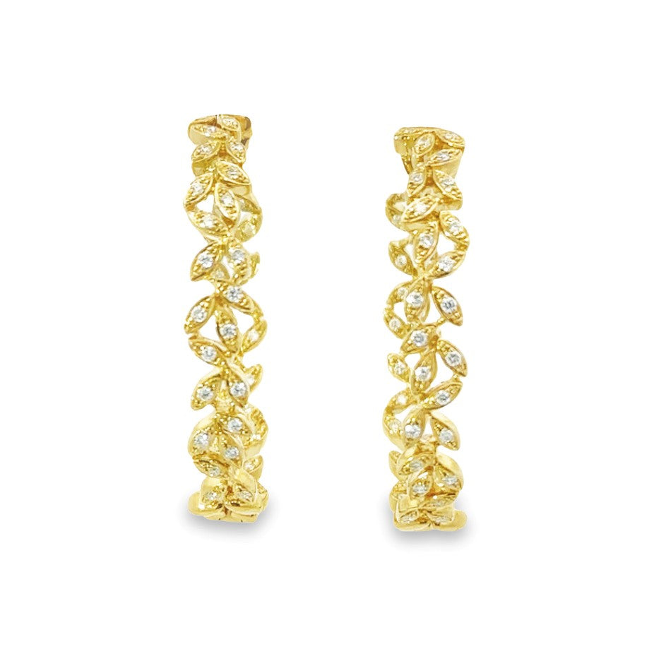 Diamond Hoop Earrings