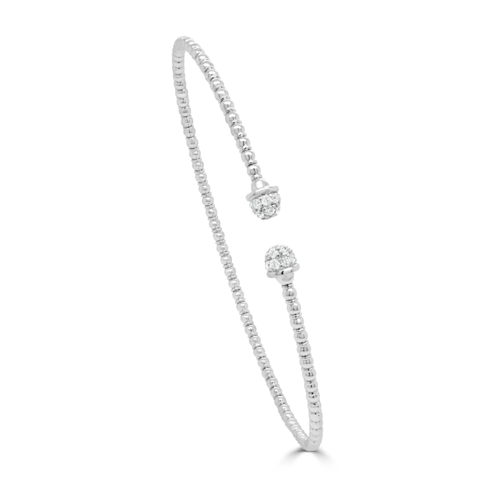 Sabrina Designs Beaded Diamond Bangle Bracelet