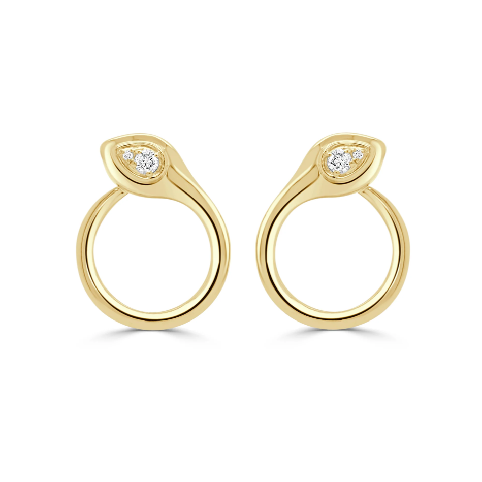 Sabrina Designs Diamond Snake Earrings