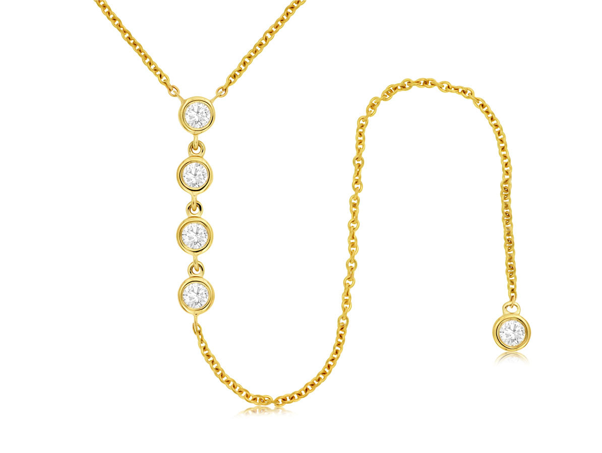 Royal Jewelry Diamond Lariat Necklace