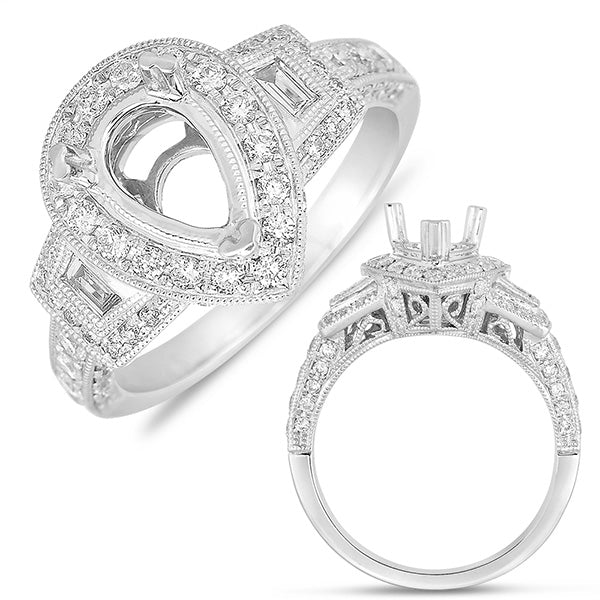 S. Kashi Diamond Semi-mount Ring