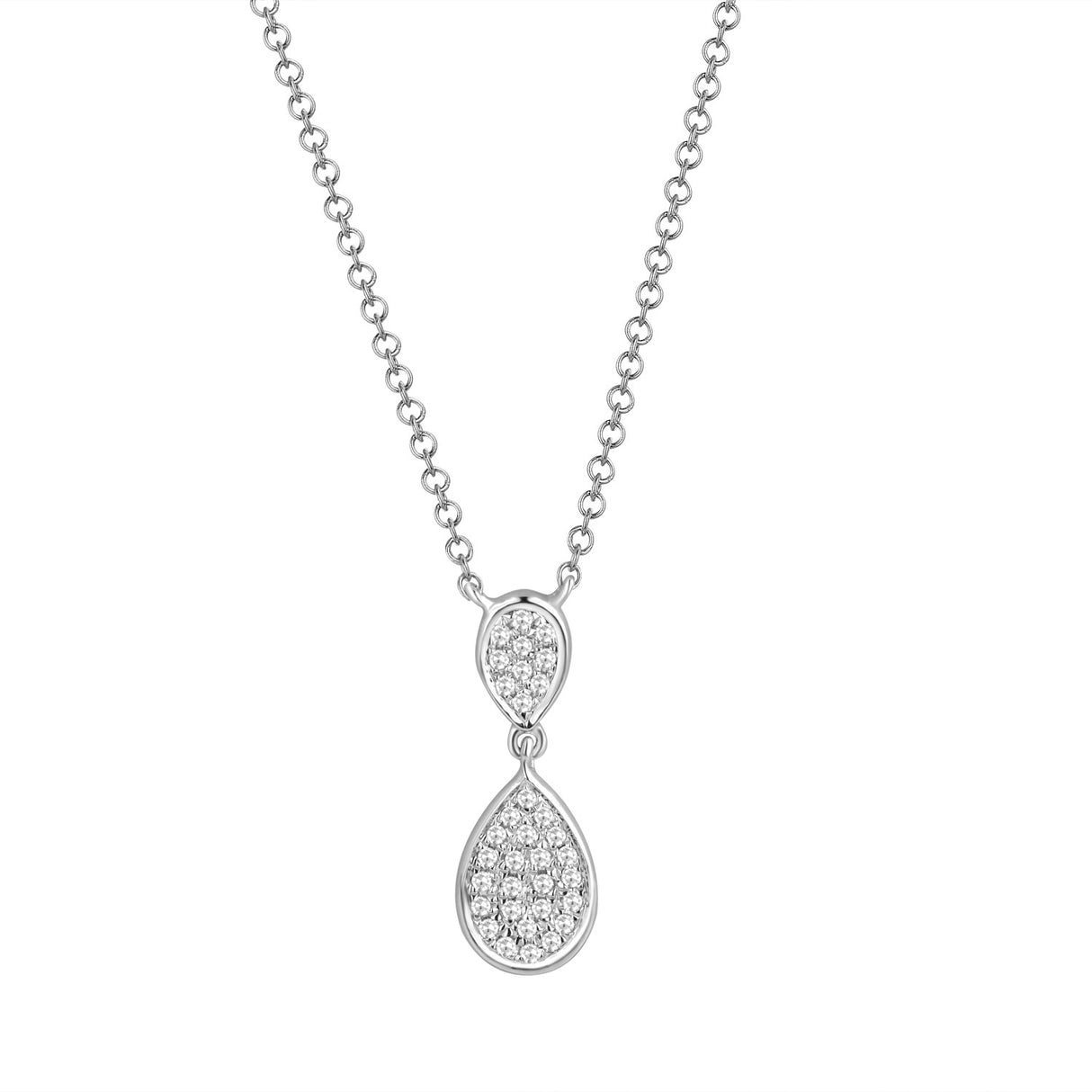 Venetti Diamond Teardrop Pendant