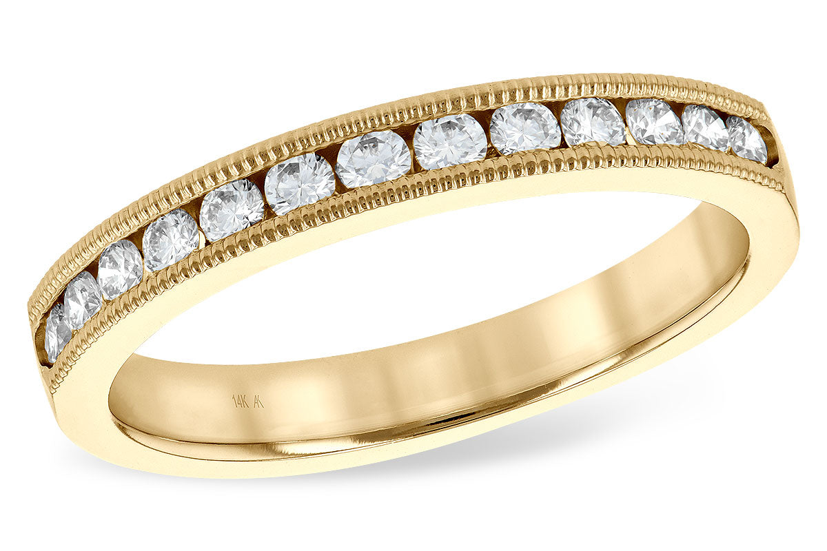 Allison Kaufman Diamond Milgrain Anniversary Band