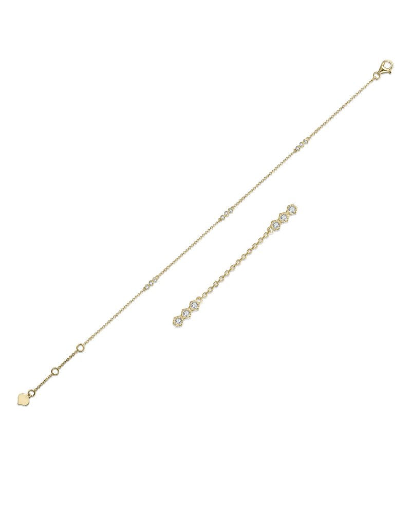 Daisun Diamond Station Bracelet