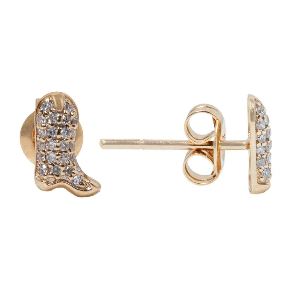 AGI Cowboy Boot Stud Earrings