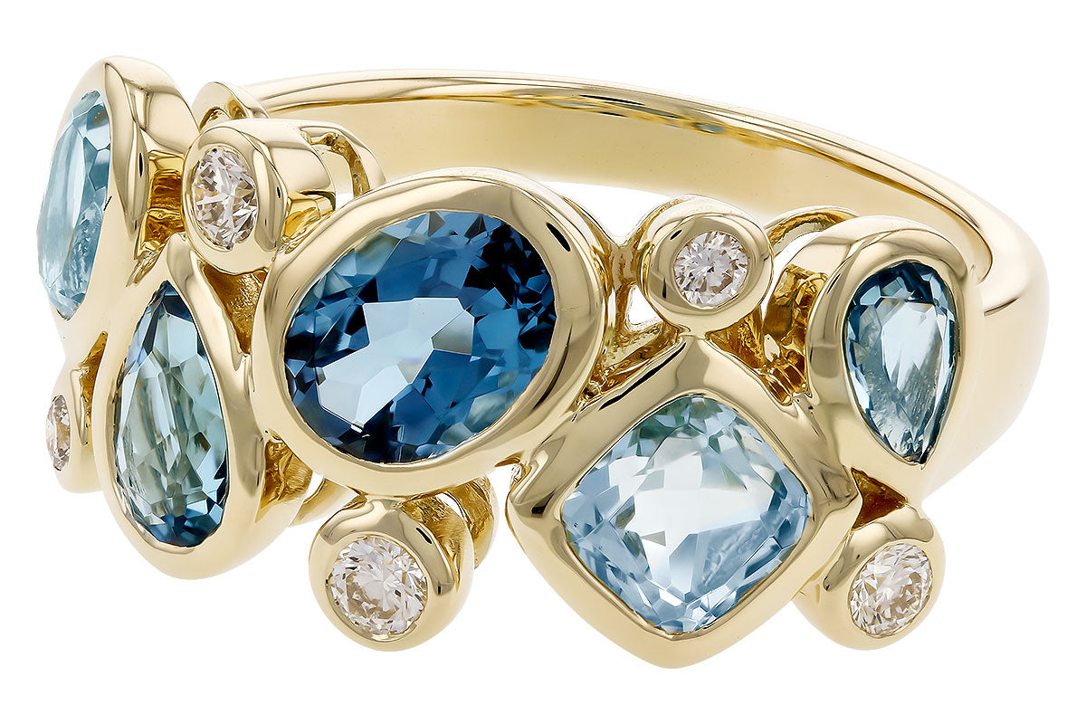 Allison Kaufman Blue Topaz Fashion Ring