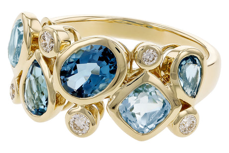 Allison Kaufman Blue Topaz Fashion Ring