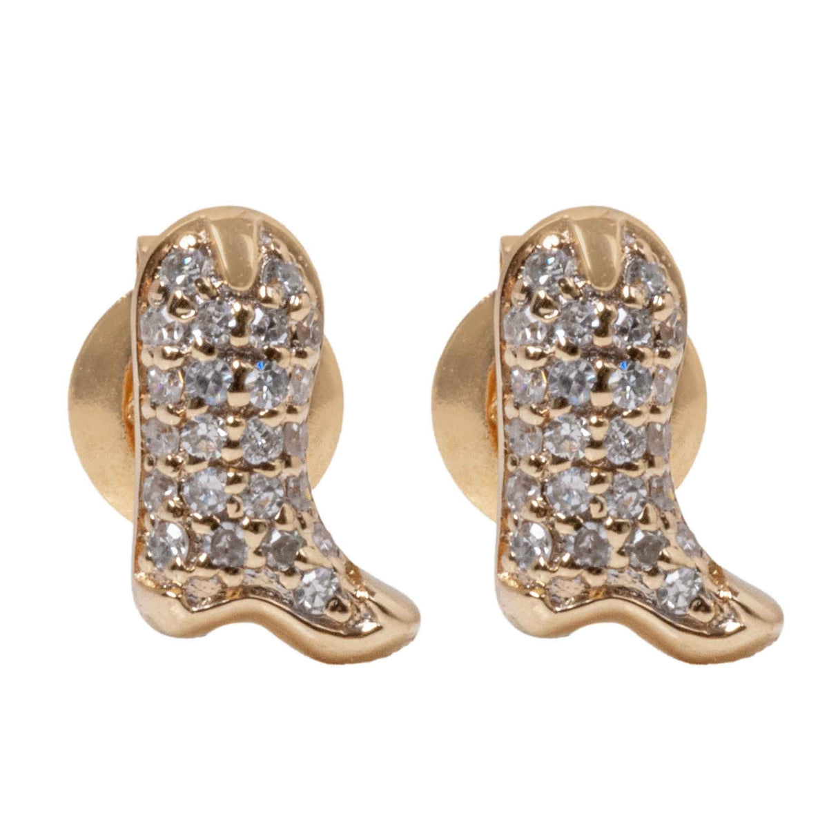 AGI Cowboy Boot Stud Earrings
