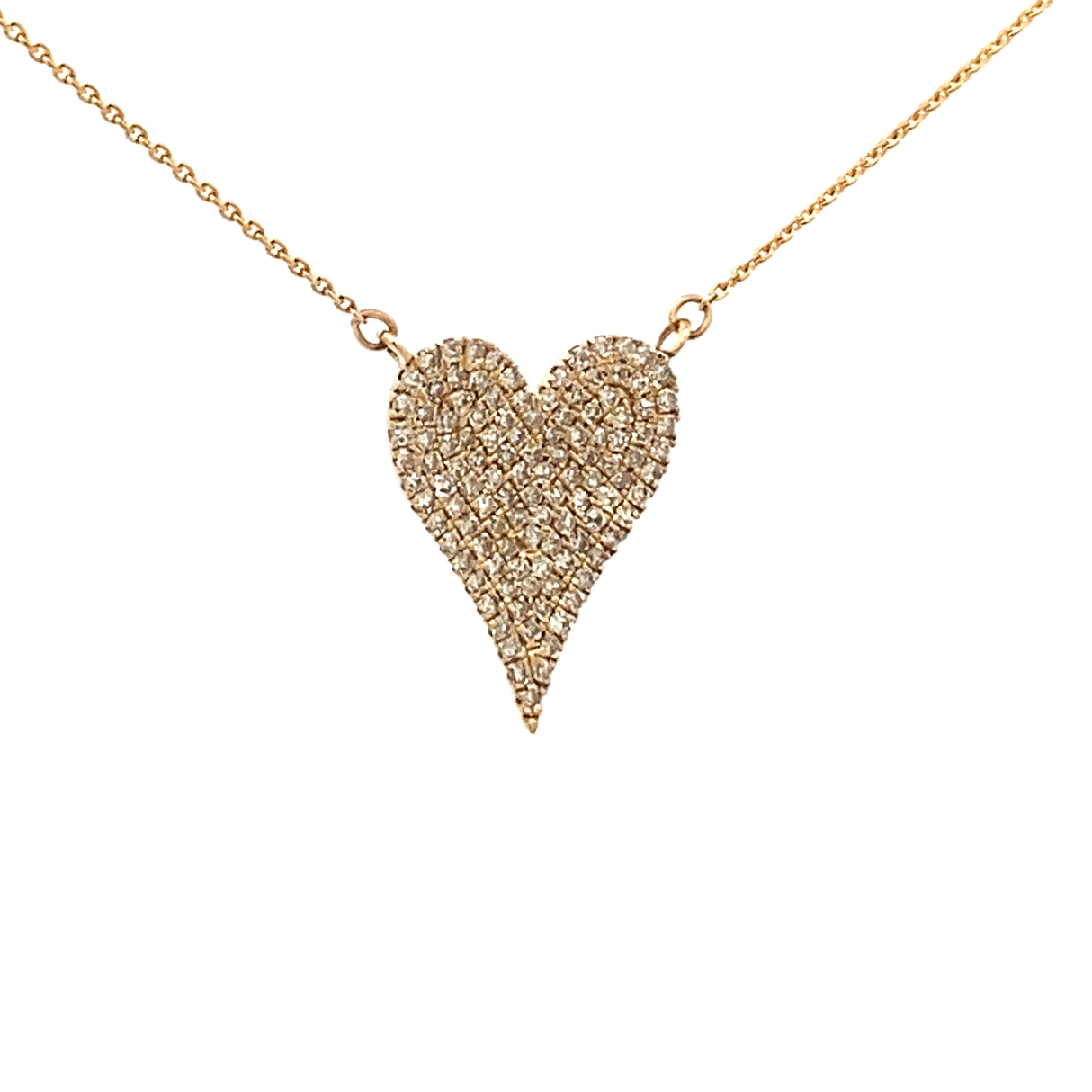 Pave Diamond Heart Pendant