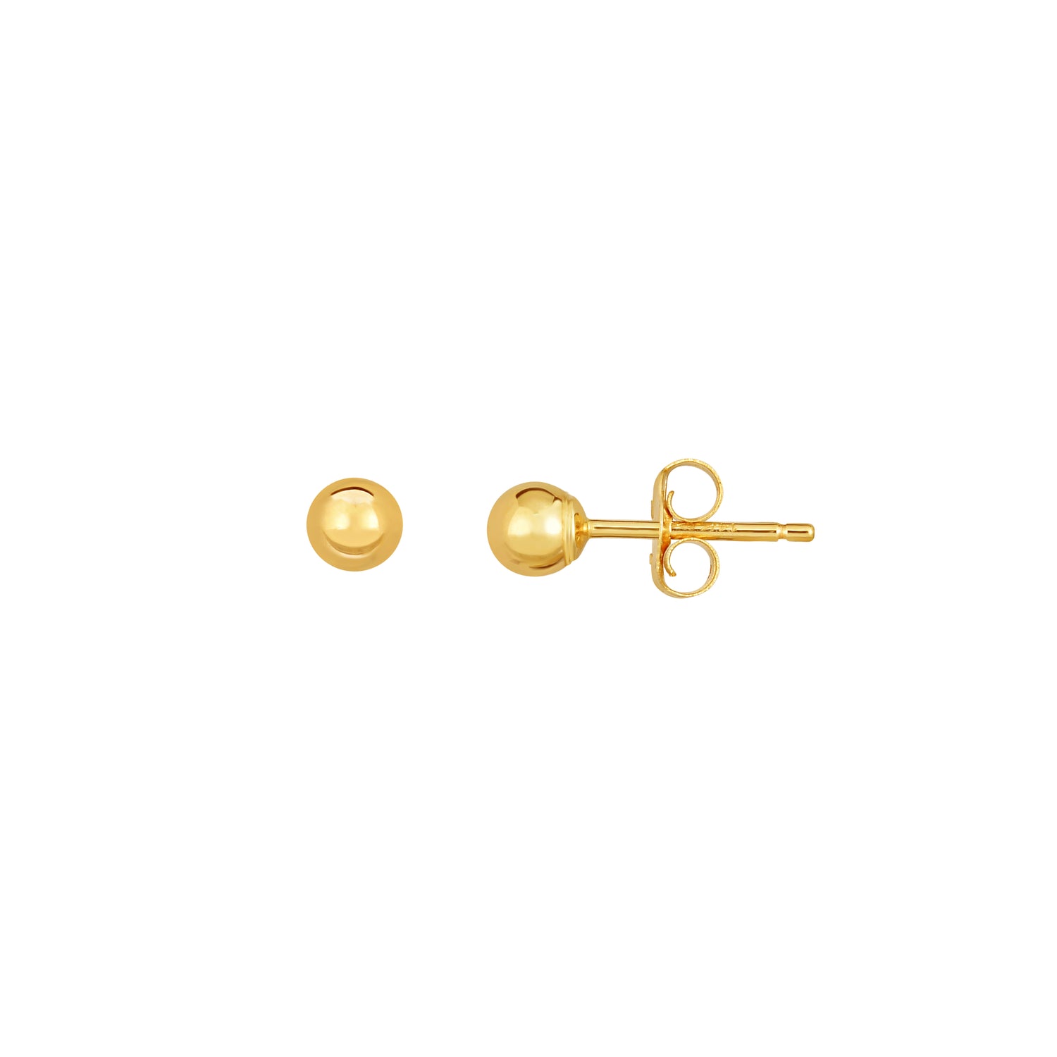 Gold Ball Stud Earrings