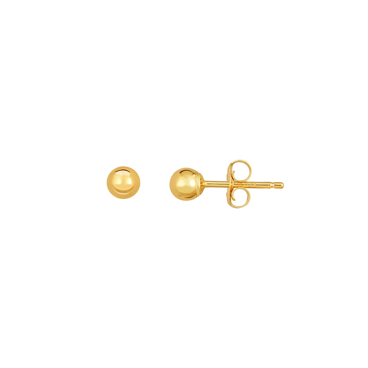 Gold Ball Stud Earrings