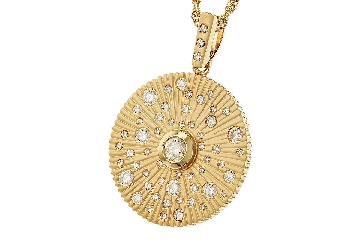 Allison Kaufman Satin Diamond Pendant