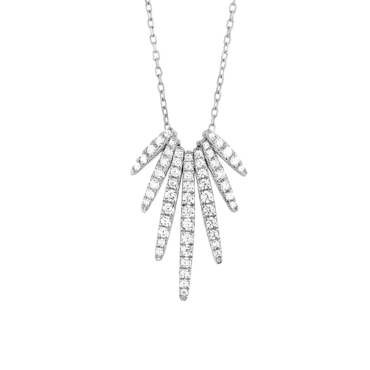 Facet Bacrelona Freeform Diamond Necklace