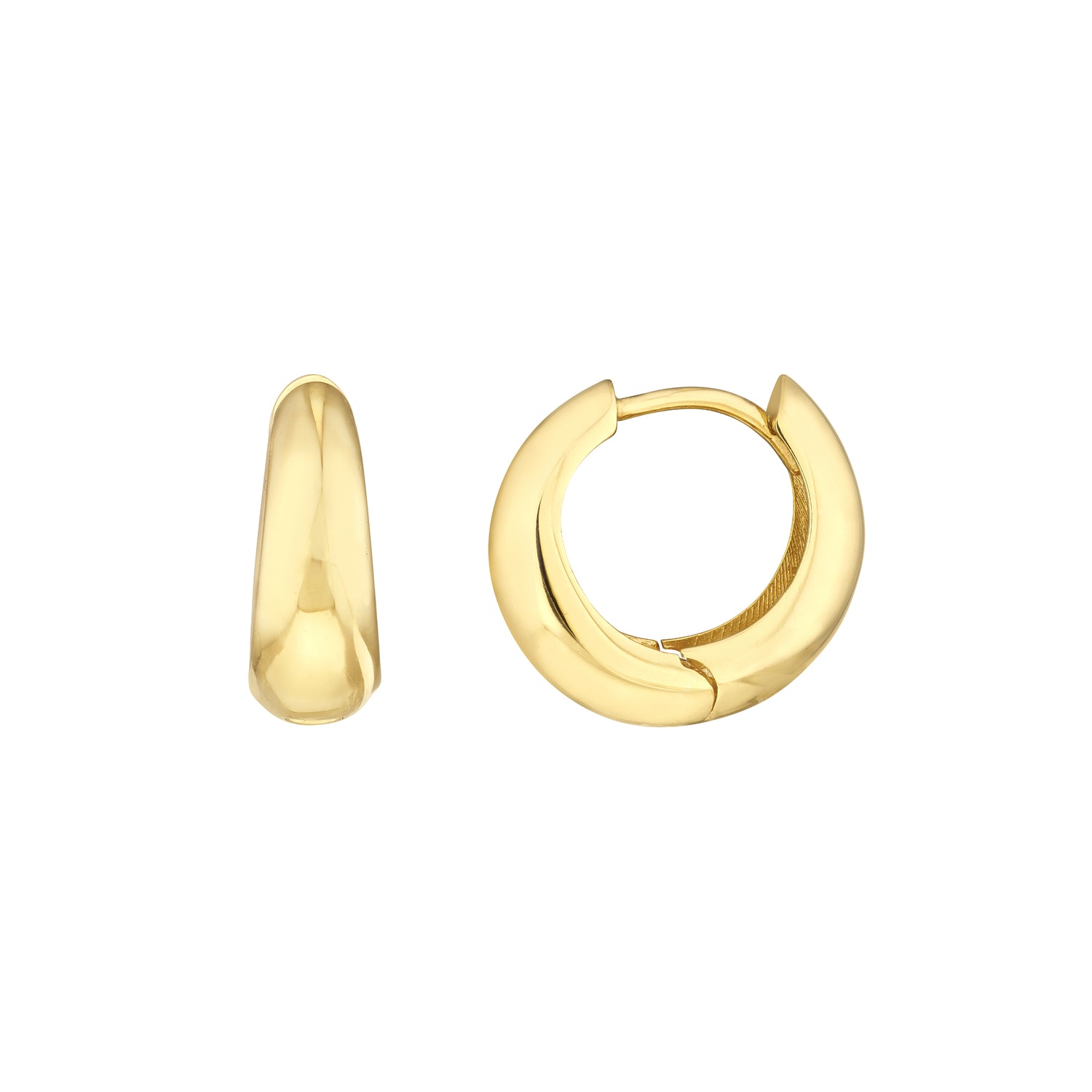 Midas Graduating Gold Hoop Earrings