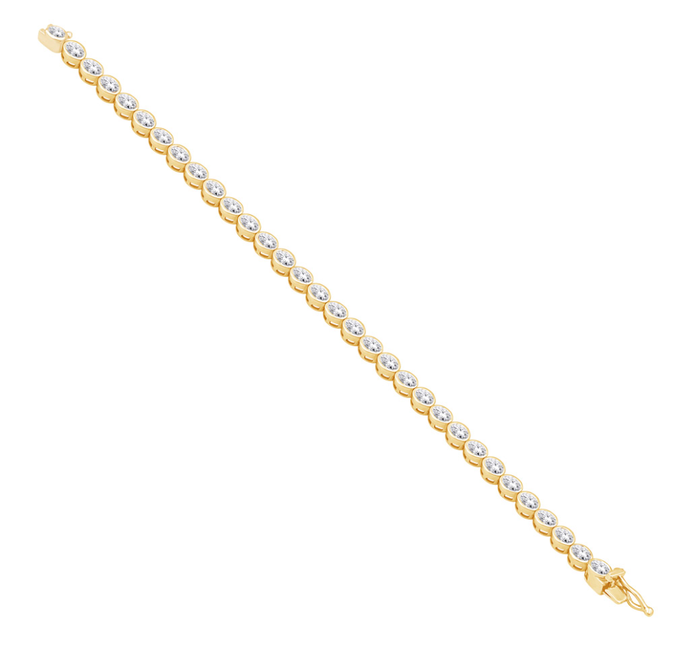 S.Kashi Bezel Set Gold Diamond Bracelet