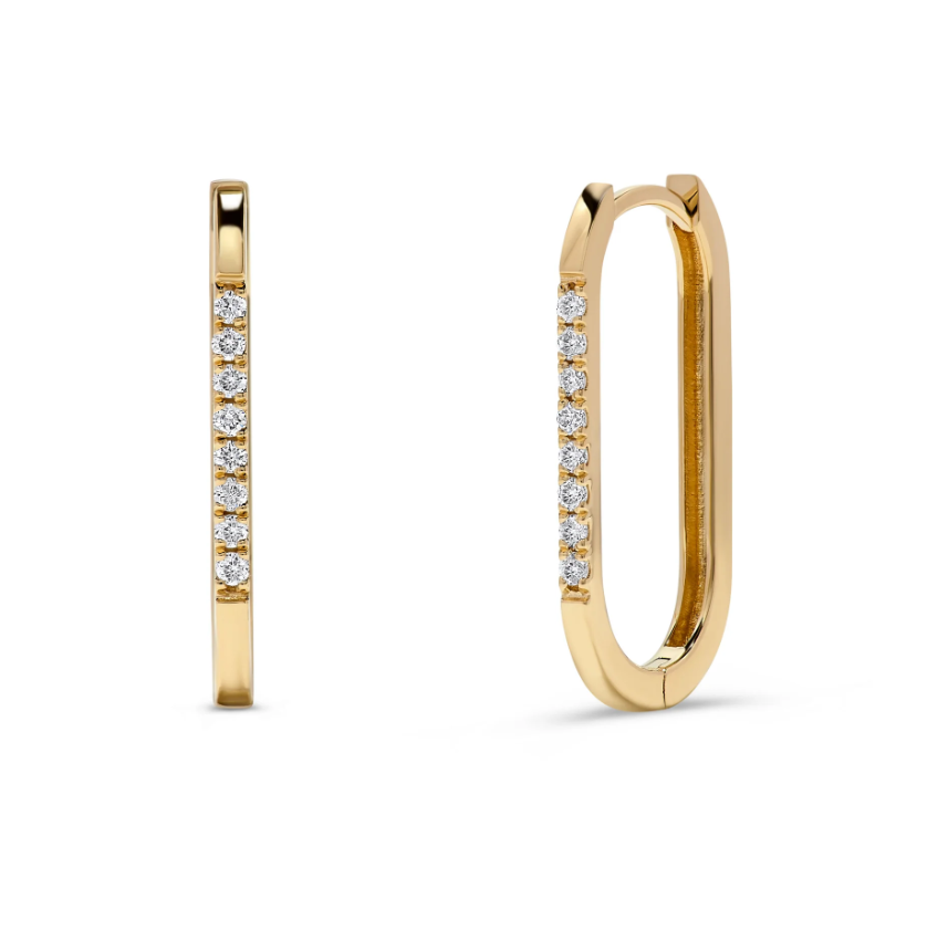 Leonardo Diamond Hoop Earrings