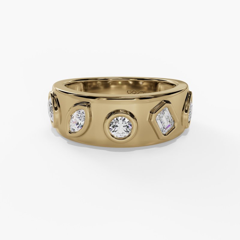 Costar Bezel Set Mixed Diamond Ring