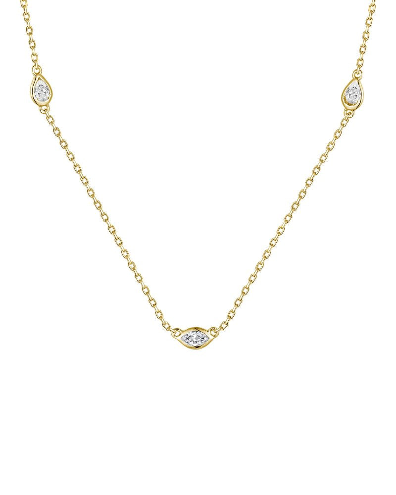 Diasun Diamond Station Necklace