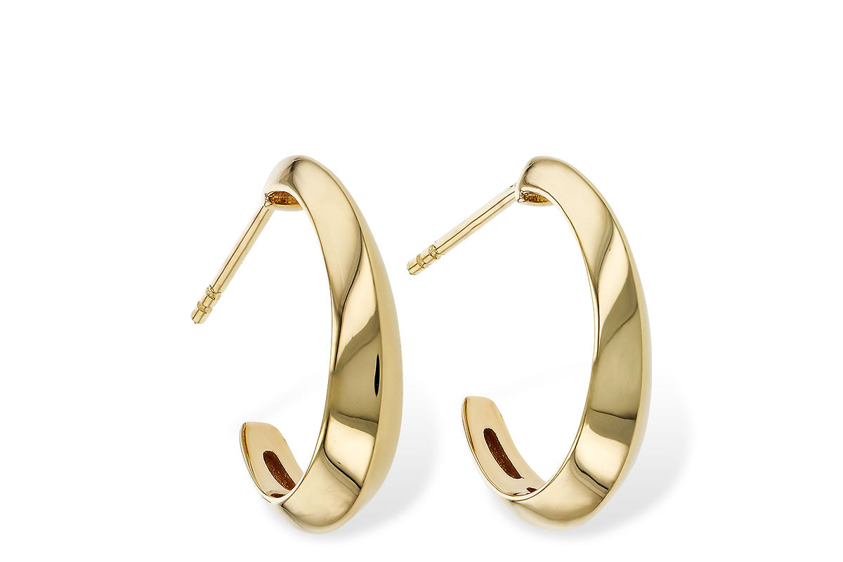 Allison Kaufman J Hoop Gold Earrings