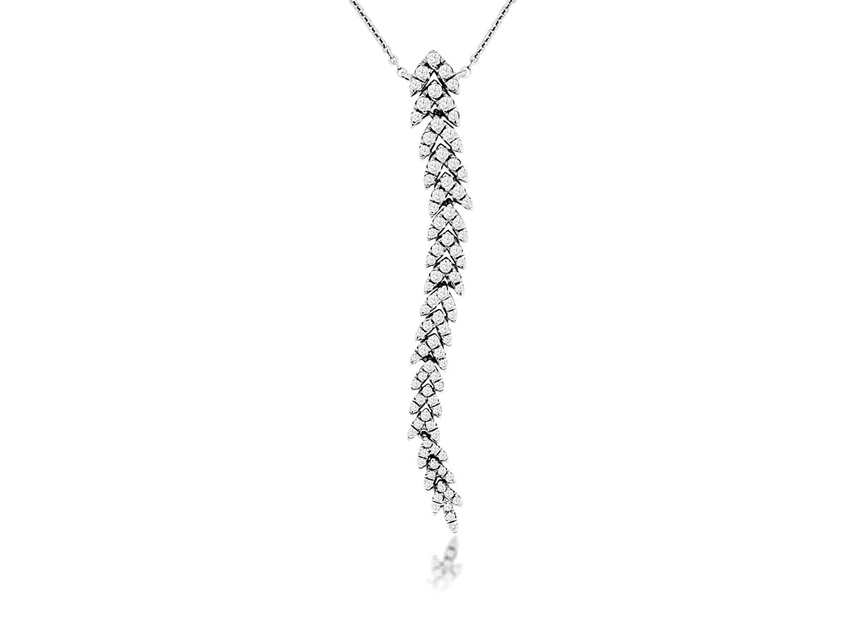 Royal Jewelry Diamond Drop Necklace