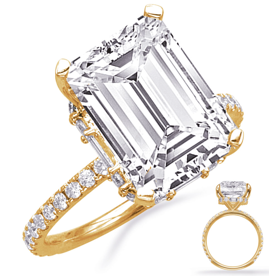 S.Kashi Hidden Halo Engagement Ring