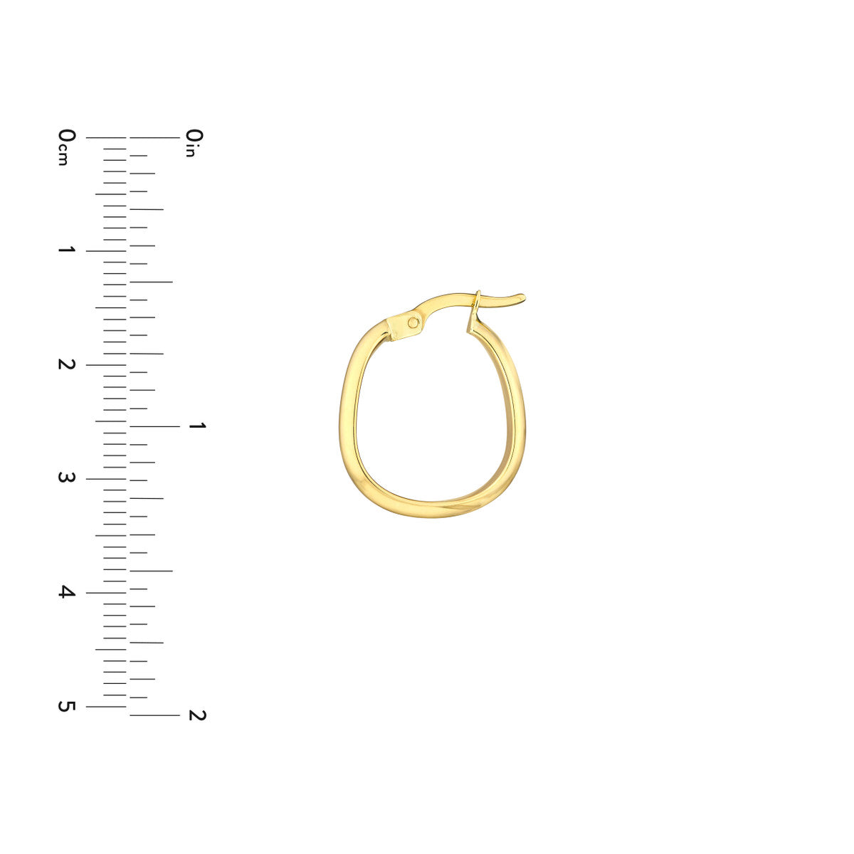 Midas Off Round Hoop Earrings
