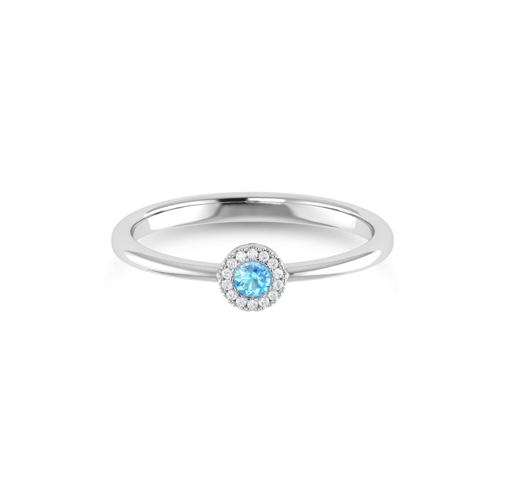 Sabrina Design Blue Topaz Fashion Ring