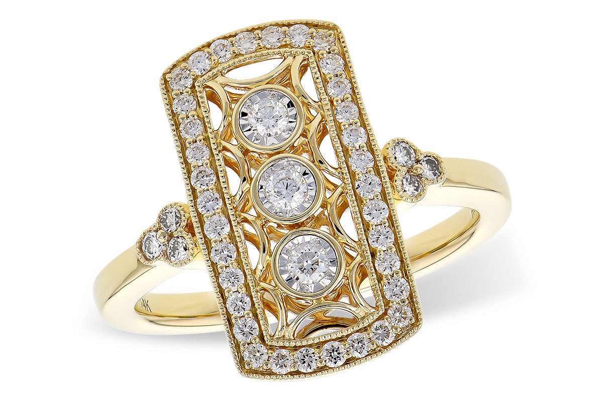Allison Kaufman Diamond Filigree Fashion Ring