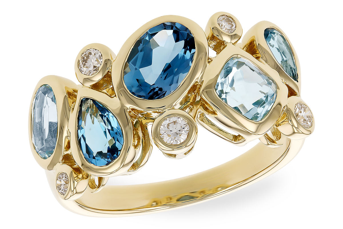 Allison Kaufman Blue Topaz Fashion Ring